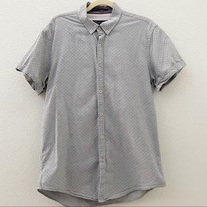 Zara Man polka dot slim fit shirt size XL